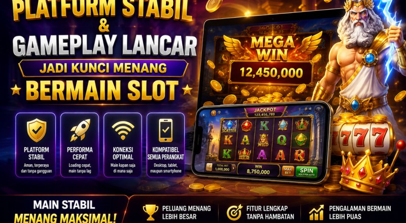 Platform Stabil dan Gameplay Lancar Jadi Kunci Menang Bermain Slot